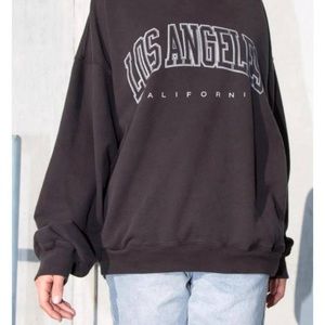 Brandy Melville Los Angeles Black Crewneck